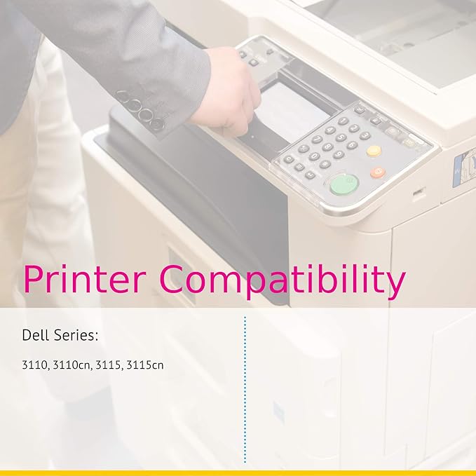 CS Replacement Toner Cartridge Compatible with Dell 3115 310-8094 Cyan 3110 3110cn 3115 3115cn 8000 Page Yield