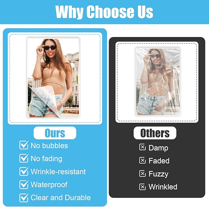 100 Pack Lamination Pouches 6" x 9" 5 mil Clear Index Card Laminating Pouches File Card Laminating Pouches Thermal Laminate Pouch Tags for Work Permits Pass Cards Student ID Cards