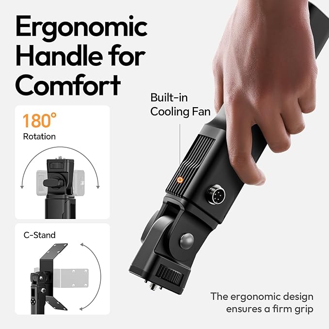 Ulanzi AL60 Inflatable Tube Light - LED Video Light Photography with Remote, 2700K-6500K CRI≥96 10 Effects Portable Photography Camera Soft Light for Game/Live Stream/YouTube(Not Adapter & Power Bank)