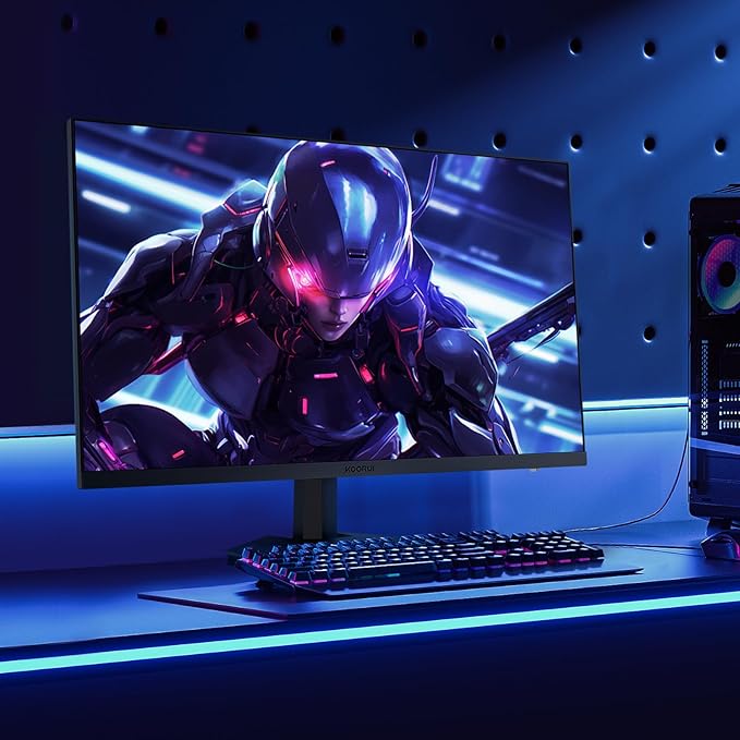 KOORUI GN02 27-inch 240Hz Gaming Monitor, 1ms FHD 1080p, G-SYNC and FreeSync Premium, HDMI 2.0/DP 1.4, Xbox PS5 Switch Ready, VESA, Tilt, Black
