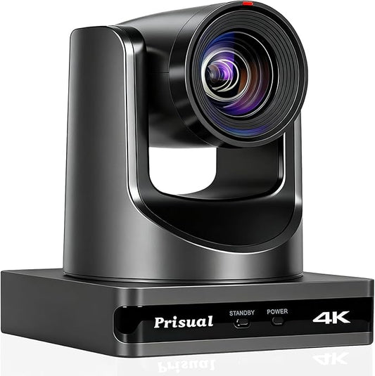 4K NDI PTZ Camera, Advanced PTZ Auto Tracking 20X HDMI/USB3.0 PTZ Camera, 1/1.8”4K UHD 30P with Built-in Tally Light for Church Conference Events, PoE, PT20X-4K-N
