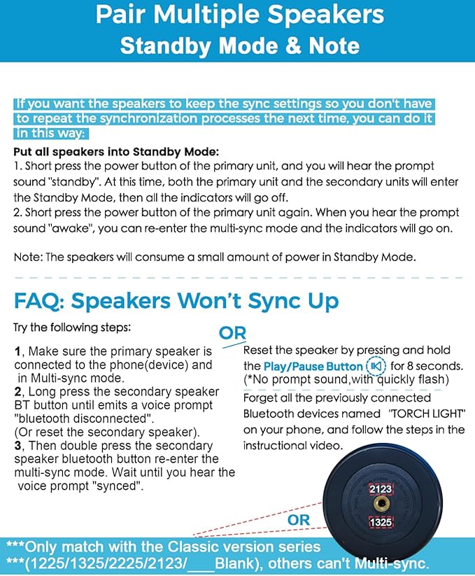 Outdoor Bluetooth Speakers Waterproof Wireless Outdoor Speakers with Flame Lights, Tech Gadgets Gift for Men Dad Her, Multi-Sync up to 100 Speakers, HD Stereo Sound, IPX5 for Patio Porch Party