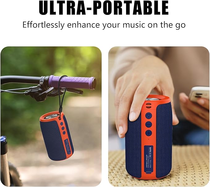 Bluetooth Speaker,MusiBaby Portable Wireless Speakers,Waterproof,Outdoor Speaker with Stereo Sound,Booming Bass,Dual Pairing,Bluetooth 5.3,24H Play,Speakers for Home,Party,Travel,Gifts