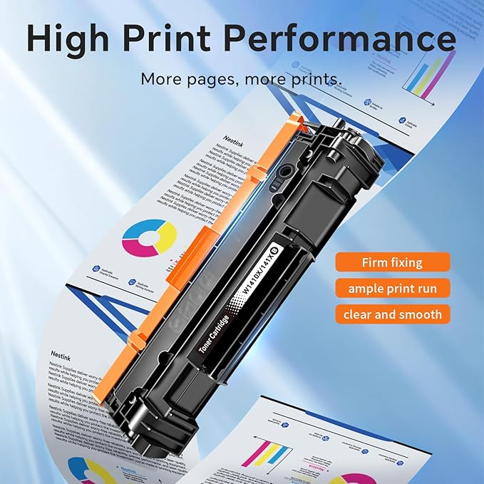 141X Compatible Toner Cartridge Replacement for HP 141X Black Toner Cartridge for HP W1410X 141A 141 Works with HP M110w, MFP M140w, MFP M139w Printers (2-Pack, with Chip)