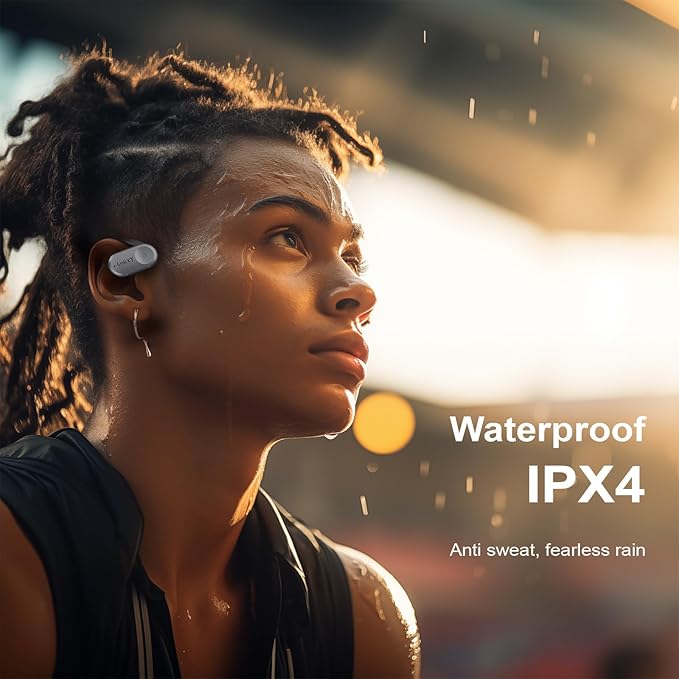 for Open Ear Headphones, True Wireless Earbuds, Bluetooth Headphones,16.2mm Speakers, Bluetooth 5.4 Headset with Mic for Meeting/Sports/Running/Cycling/Driving/Gaming/Gym/Travel