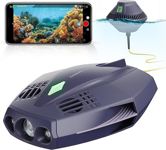 CHASING DORY Underwater Drone - Palm-Sized 1080p Full HD Underwater Drone with Camera for Real Time Viewing, APP Remote Control (Purple)