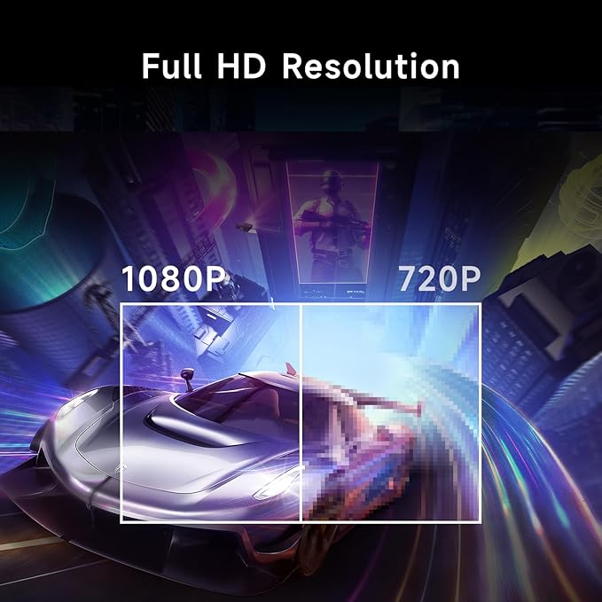 24 inch Gaming Monitor 240Hz, FHD 1080p, VA Panel, 2ms Response Time, Adaptive sync, PC Computer Monitor, 3-Sided Frameless, Ultra Slim, 99% sRGB, Bluelight Filter, HDMI & DP Ports,Black