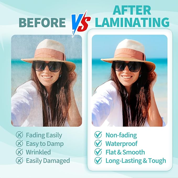 Binditek 100 Pack 5 Mil Thermal Laminating Pouches, 9x11.5 Inches Laminating Sheets, for Letter Size, Ultra Clear, Glossy, Hold 8.5x11 Inches, Heat Seal, School Office Supplies