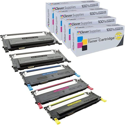 CS Replacement Toner Cartridge Compatible with Samsung CLP 310 CLT-K409S Black CLT-C409S Cyan CLT-Y409S Yellow CLT-M409S Magenta CLP-310 310N 315 315W CLX-3170 3170FN 5 Color Set