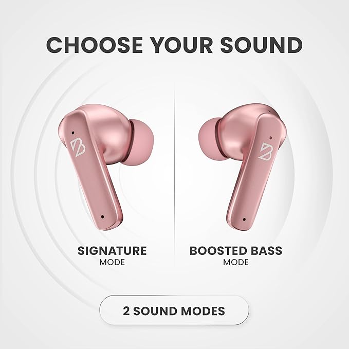 Back Bay Audio [USA-Based iPhone + Android Wireless Earbuds Bluetooth V5.3, Sweatproof Air Buds for Android Phones, Small Sports Bass Earphones with Wireless Mic for iPhone iOS, Bluetooth Earphones