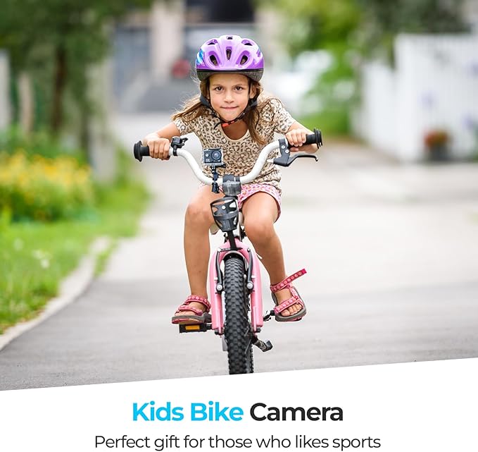 Action Camera 4K30FPS with 64G SD Card 131FT UnderwaterCamera,20MP Sports Camera 170° Waterproof Camera with WiFi,Remote Control,Mounting Kit