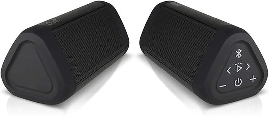 OontZ Ultra Dual Portable Bluetooth Speaker 5.0 2-Pack – IPX7 Waterproof, 14W Enhanced Sound, 20-Hr Battery, 100ft Range, Deep Bass & Clear Audio, Durable for Shower, Pool, or Beach (Black)