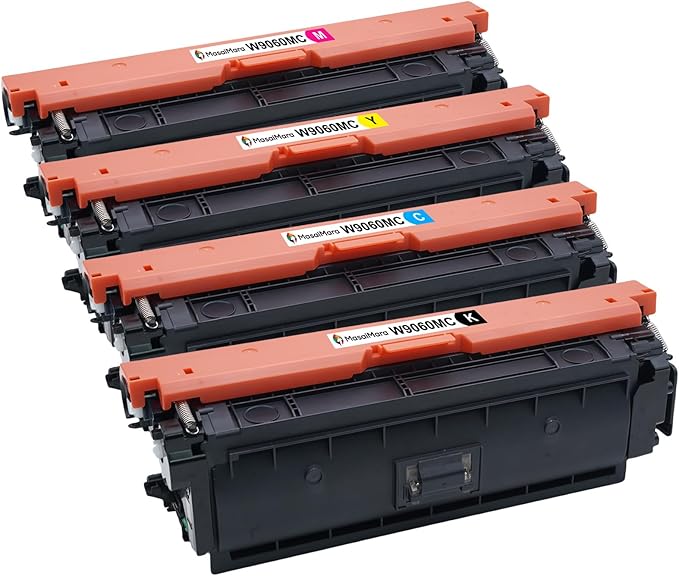 MasaiMara W9060MC W9061MC W9062MC W9063MC Compatible Toner Cartridges Replacement for HP Color Managed E55040 E55040DW E57540dn E57540 E57540C Printer(Black, Cyan, Magenta, Yellow, 4-Pack)