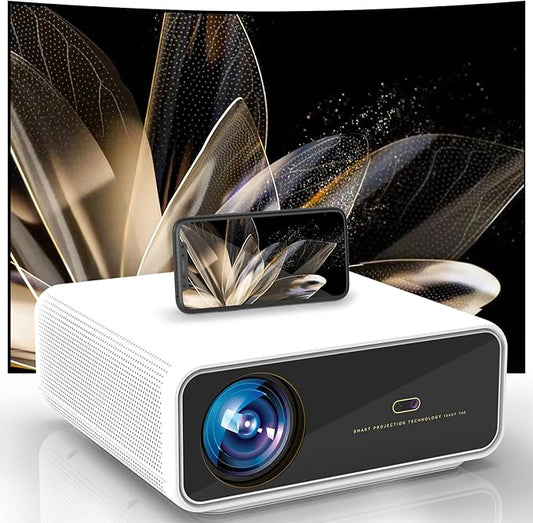 2000 Ansi Smart Outdoor Projector 4K with WIFI and Bluetooth,Auto Focus,ARC,DoIby Audio,PPT,Outdoor Movie Home Projector 4k HDR10+30W Speaker,500''Display,Compatible w/ TV Stick,iOS,Android,PC