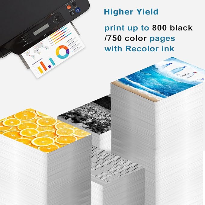 564XL Ink Cartridge for HP 564 XL Black Color Combo Compatible for HP564 HP564XL Printer 7520 5520 3520 6510 6520 4620 7510 5510 7525 7515 4622 6525 3521 5525 5515 5512 b210 Cyan Magenta Yellow 5-Pack