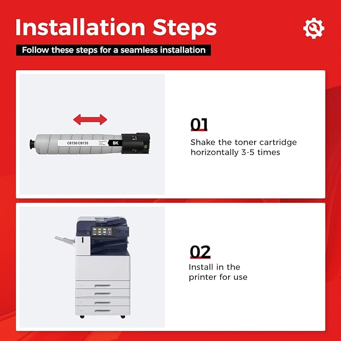 Compatible with Xerox AltaLink C8130 C8135 C8145 C8155 C8170 Toner Cartridge Set 4-Pack High Capacity Replacement for Xerox 006R01746 006R01747 006R01748 006R01749 Printer Black Cyan Magenta Yellow