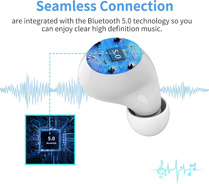 Wireless Earbuds for Kids,Bluetooth Earbuds with Cute Comfort Lightweight Design Noise Cancellation Earphone for Girl Women Sport with Mini Portable Charging Case.