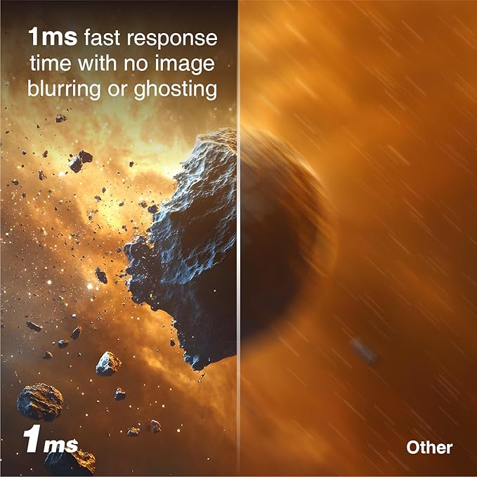 24.5 inch 300Hz 240Hz Gaming Monitor, FHD 1080p, 1ms, PC Monitor Gaming, IPS, Adaptive sync, PC Monitor, NTSC 85%, sRGB 120%, Ultra Slim, DP x2, HDMI x2, VESA, with DP Cable up to 300Hz