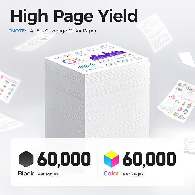 C400 C405 Drum Unit 108R01121 Imaging Drum（Black Cyan Magenta Yellow 4-Pack） Replacement for Xerox Versalink C400 C400D C400DN C405 C405N C405DN Phaser 6600 Workcenter 6605 6655 6655i Color Printer