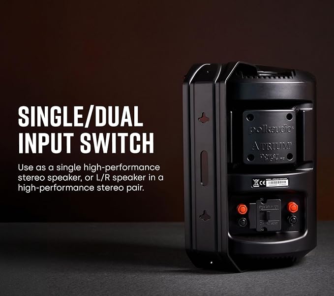 Polk Audio Atrium 8 SDI Flagship Outdoor Speaker (White) - Use as Single Unit or Stereo Pair, Powerful Bass & Broad Sound Coverage, Withstands Extreme Weather & Temperature (Pack of 4)