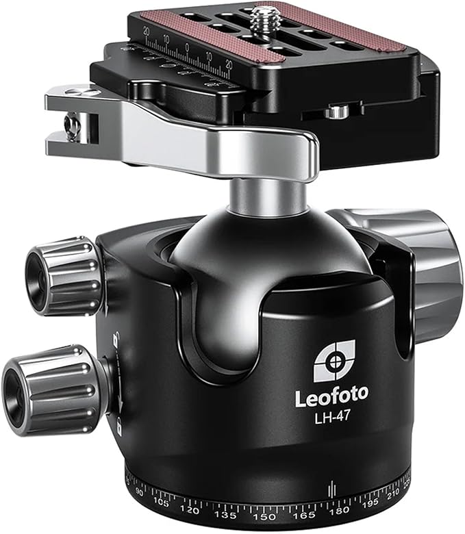 Leofoto Professional Camera Tripod, 63.9" Compact Carbon Fiber Tripod for DSLR Video Camcorder, 5 Leg Sections, 360° Ball Head, Max Load 20KG/44Lb (LS-365CX+LH-47LR)