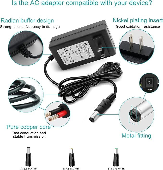 20V DC Adapter Fit for Sony SRS-XG500 SRSXG500 Power Cord,for Sony x-series Party Speaker, Bose Solo 5 TV Sound System Speaker 418775 732522-1110 7325221110 Replacement Speakers Charger Charging Cable