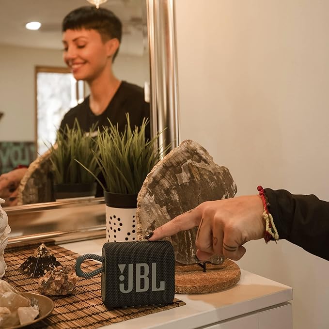 JBL Go 3 Portable Bluetooth Speakers (Black, Gray)