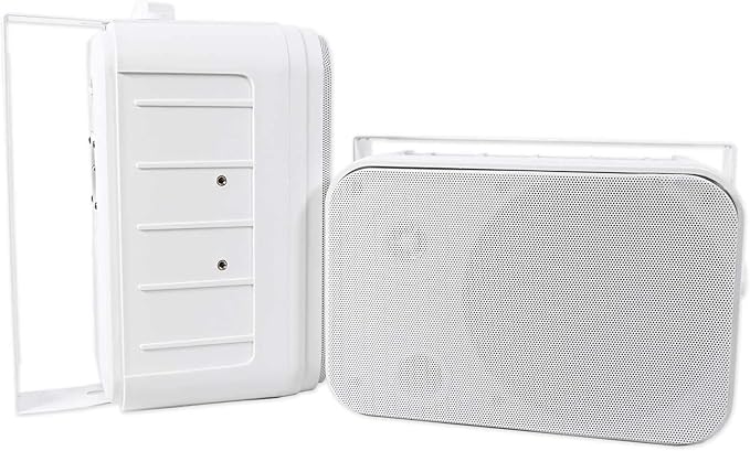 Rockville Pair HP65S 6.5" 500W Outdoor/Indoor Home Theater Speakers, IPX44 Weather Resistant, Swivel Brackets, Clear Audio, for Patios and Home Theaters