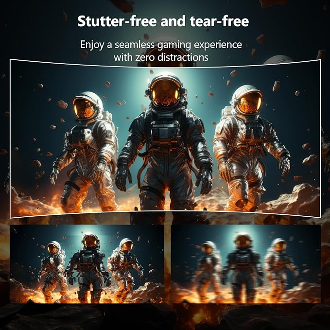 Z-Edge 27 inch Curved Gaming Monitor, FHD 1080P 280Hz Curved 1500R Computer Monitor, Ultra-Fast MPRT 1ms Monitor, 350nits, 16.7M Colors, 4000:1 Contrast, UG27P 2X DP 1.2 Ports and 2X HDMI 2.0 Ports