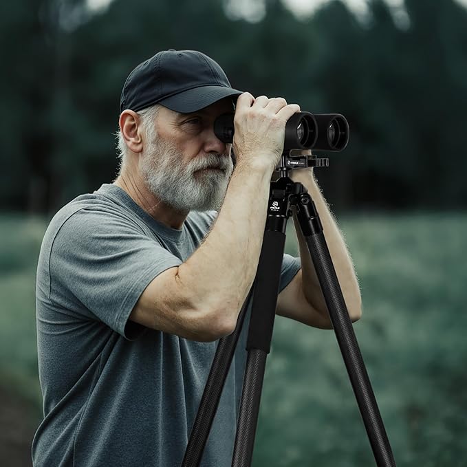 Fanaue Carbon Fiber Tripod HT-2830-30 for Hunting -Ultra-Durable, Lightweight with Arca Swiss Quick-Release Mount, for Wildlife Photography &Outdoor Adventures, Professional GradeHunting Gear