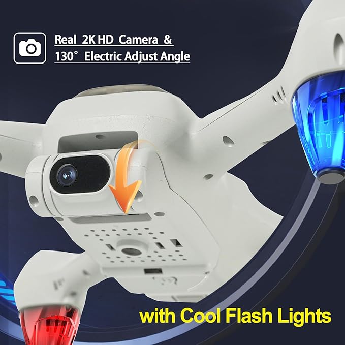 48%CODE Shapefun Upgraded Screen Remote GPS Drone with Camera 4K for Beginners, Sturdy Drones for Adults Safe Auto Return Home, Follow Me, Under 250g, with 32GB SD Card, Cool Flash Lights, Waypoint Flight