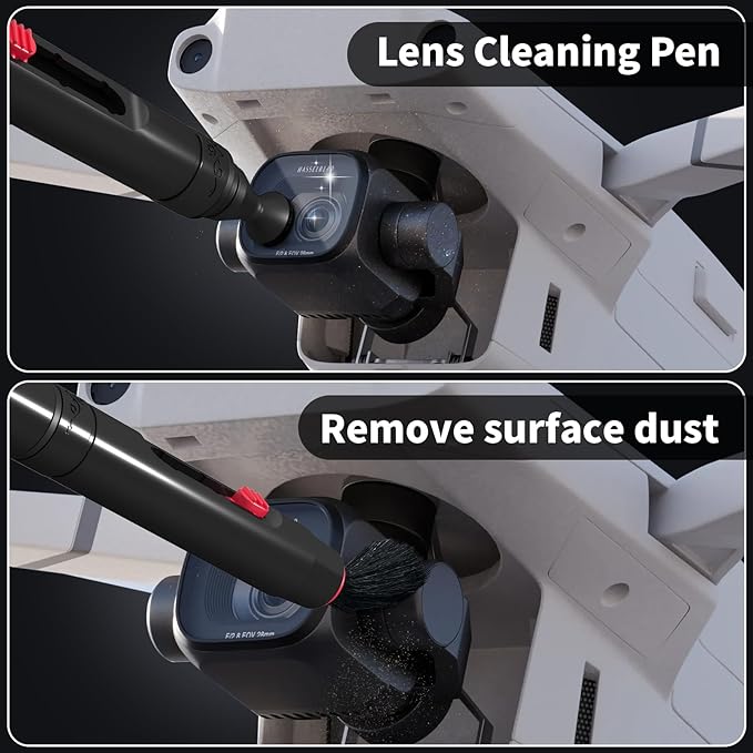 Drone Cleaning Kit for DJI, Holy Stone, Scoot, FPV Drone, Hobby RC Quadcopters & Multirotors - Ultimate Solution for Drone Maintenance - Safe for All Drone Surfaces - Enhance Performance and Clarity