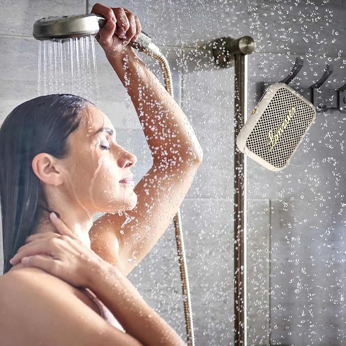 Portable Bluetooth Speaker, IPX7 Waterproof Wireless Speaker with 10W HD Sound,8H Playtime,TWS, BT5.3, Built-in Mic for Hands-Free Calls, Lightweight 336g with Mount Strap, Ideal for Outdoor Travel