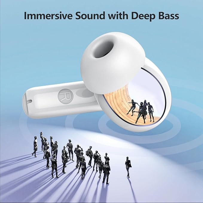 Wireless Earbuds, Bluetooth Earbuds with LED Power Display, Bluetooth 5.3 Headphones with Bass Stereo Sound 48Hours Playtime in Ear Ear Buds ENC Noise Cancelling Mic,IP7 Waterproof for Sports Workout