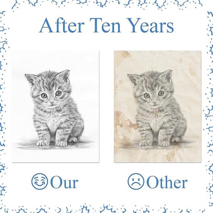 Thermal Printer Paper 8.5 x 11 Inch,100 Sheets Folding Thermal Paper, Lasting 3 years, US Letter Size Thermal Paper, Compatible with M08F/A40 Thermal Portable Printer, Continuous Folding(100 Sheets)