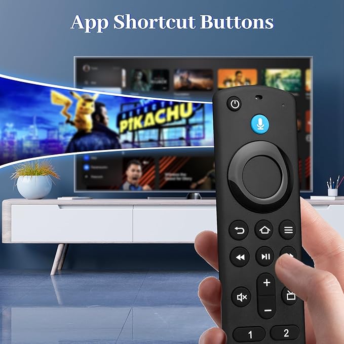 yalanle Replacement Voice Remote for Fire Smart TVs Stick/Cube, Stick 4K/4K Max(1st/2nd Gen), Stick Lite/HD, Smart TV(3rd Gen) and for All Insignia/Toshiba/Pioneer Smart TV