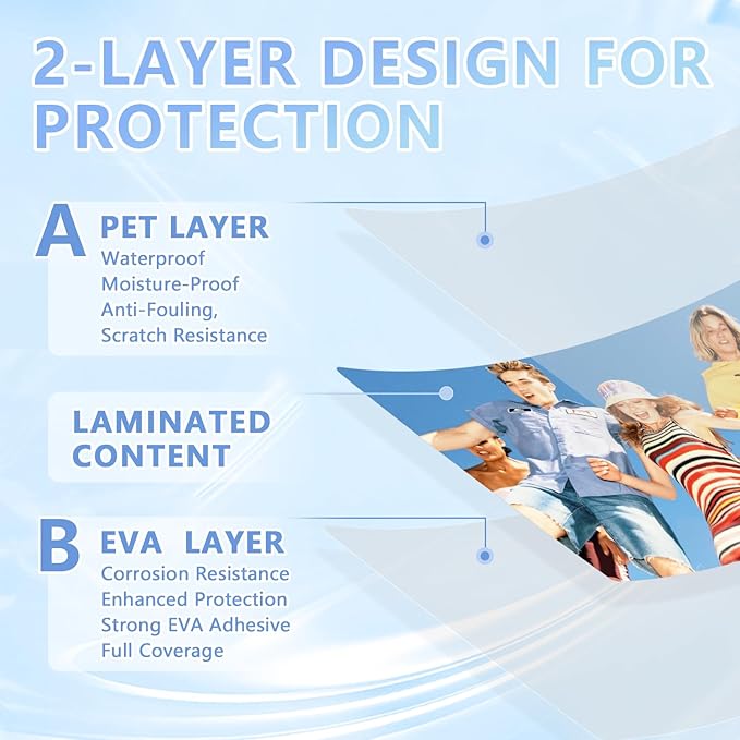 HOUYEE 150 Pack 5 Mil Thermal Laminating Pouches, Hold 8.5 x 11 inch Sheets, Ultra Clear Laminating Sheets, 9 x 11.5 Inch Laminate Sheets for Laminator, for Letter Size, Office and School Supplies