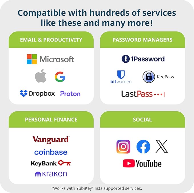 Yubico - YubiKey 5Ci - Two-Factor authentication Security Key for Android/PC/iPhone, Dual connectors for Lighting/USB-C - FIDO Certified