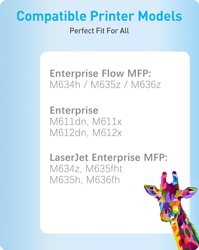 MasaiMara 147Y W1470Y Extra High-Yield Compatible Toner Cartridge Replacement for HP M611dn M611x M612dn M612x Flow MFP M634h M635z M636z M634z M635fht M635h M636fh Printer(Black, 1-Pack)