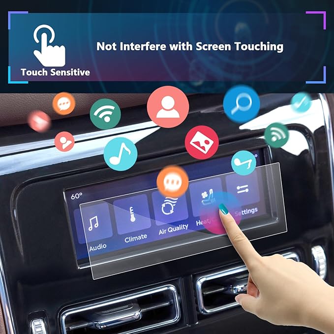 SXCY for 2025 Lincoln Aviator Screen Protector [Second Row Display] 5.8 Inch 2025 Aviator Accessories 2025 Aviator Console Screen Protector[2PCS Nano]