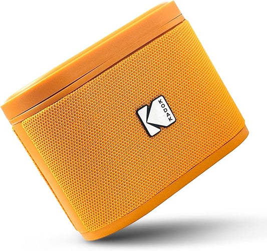 KODAK SOUNDBRIX™ Bluetooth Speaker with HD Sound Portable Wireless IPX4 Water Resistant Upto 5H Playtime V5.4 for Home Party Outdoor Beach Electronic Gadgets Birthday Gift Orange Stackable Speakers