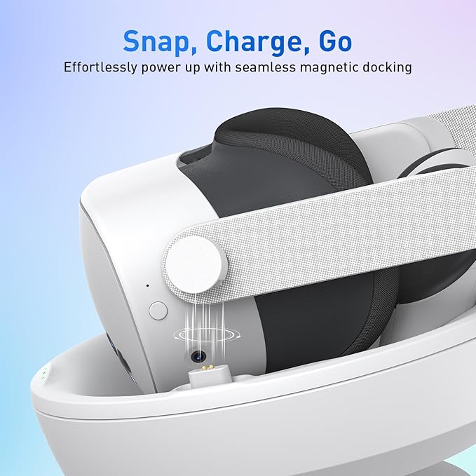 Charging Dock Compatible with Meta Quest 3S (Carina D1S Lite Without Charger/Passthrough)