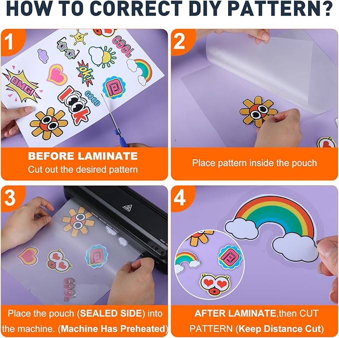 CAREGY Thermal Laminating Pouches,660 Pack Laminating Sheets, 3 Mil, 9 x 11.5 Inches Lamination Sheet Paper for Laminator, Round Corner Letter Size, Office and School Supplies