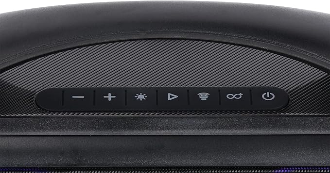 Rockville GO Party MAX BASS Large 70W Portable LED Bluetooth Speaker, Deep Bass, Wireless Link, IPX5 Water Resistant, for Parties and Outdoor Events