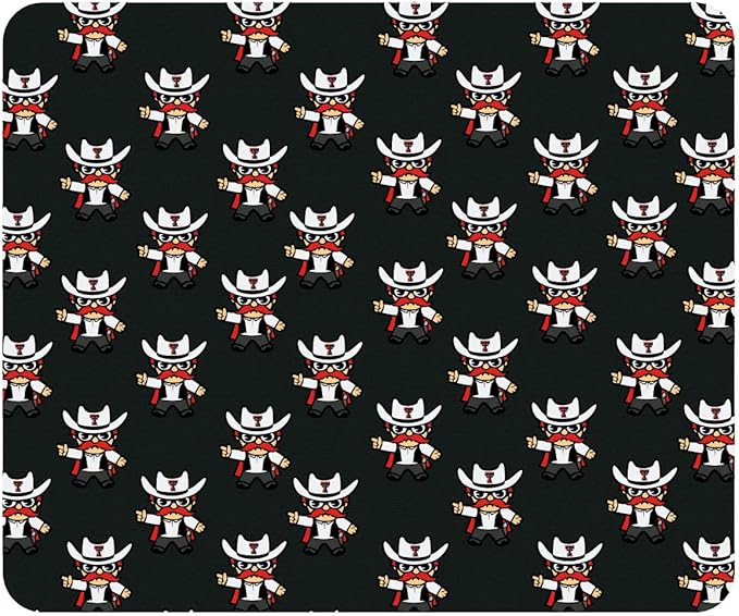 OTM Essentials Texas Tech University Standard Fabric Mouse Pad, Desk Accessories, Standard Fabric Gaming Mouse Pad, Tokyodachi Mascot