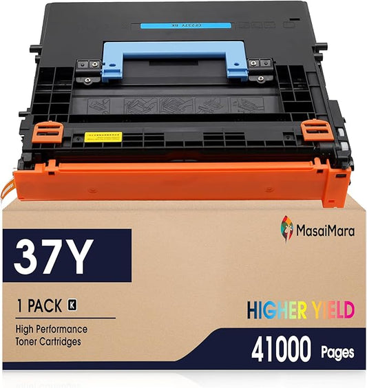 MasaiMara 37Y CF237Y Extra High-Yield Compatible Toner Cartridges Replacement for HP Enterprise M608 M608dn M608n M609dn Enterprise Flow MFP M631h M632z M632h M631dn Printer (Black, 1-Pack)