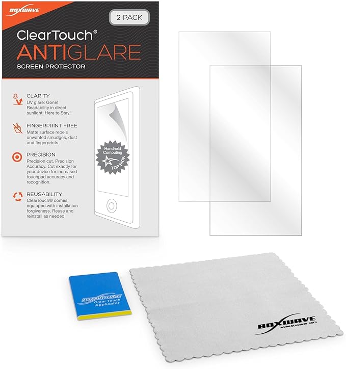 BoxWave Screen Protector Compatible with Amazon Echo Show 5 (1st Gen 2019) (Screen Protector ClearTouch Anti-Glare (2-Pack), Anti-Fingerprint Matte Film Skin
