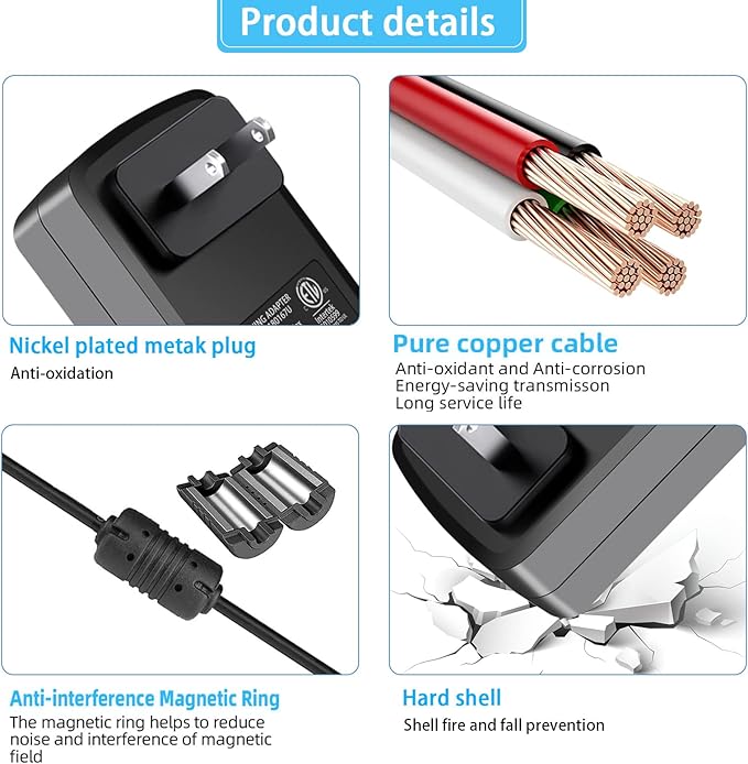 30W Charger Compatible with Alexa Echo (3rd 4th Gen), Echo Show 8 (1st 2nd Gen), Echo Show 10, Echo Show 15, Echo Show (2nd Gen), Echo Plus 2nd Gen 18V 1.67A AC Power Adapter Cord.