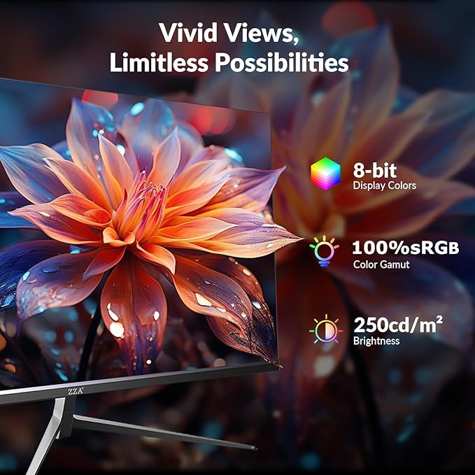 ZZA Curved Monitor,27 inch 280Hz Gaming Monitor,Full HD 1080P Computer Monitor,Eye-Care Display with HDMI,DP,FreeSync,Wall Mountable for Office and Home