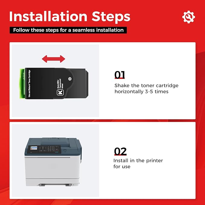 C310 C315 Toner Cartridge Set 4-Pack with chip High-Yield 006R04364 006R04365 006R04366 006R04367 Replacement for Xerox C310 C310DNI Versalink C315 C315DNI Color Printer Ink Black Cyan Magenta Yellow